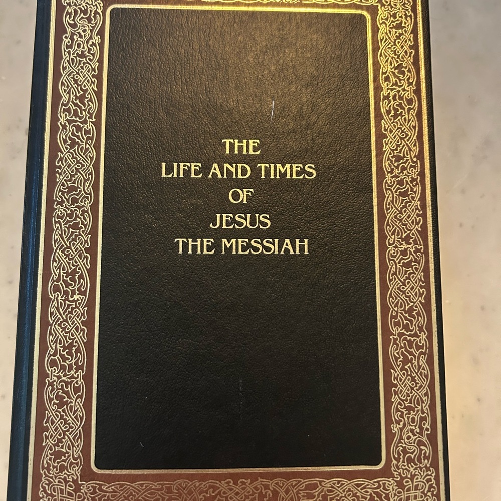 The Life and Times of Jesus the Messiah Book - Black and Gold